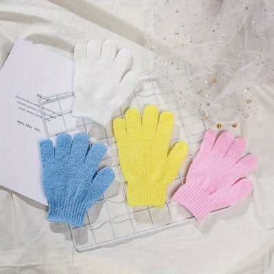 5-Pack Exfoliantes Manoplas de Ducha, Manoplas de Exfoliación Corporal de Doble Cara, Manoplas de Toalla de Baño de Masaje de Spa, Exfoliante Corporal para Accesorios de Baño