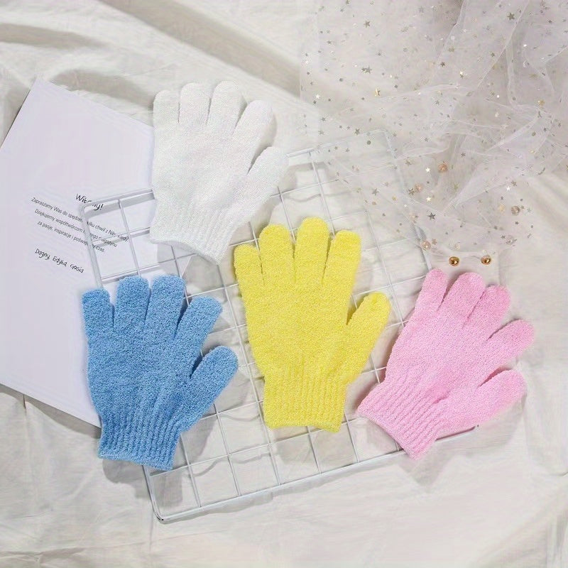 5-Pack Exfoliantes Manoplas de Ducha, Manoplas de Exfoliación Corporal de Doble Cara, Manoplas de Toalla de Baño de Masaje de Spa, Exfoliante Corporal para Accesorios de Baño