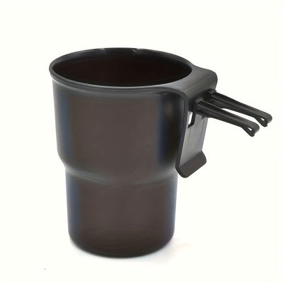 1pc Portavasos multifuncional para vehículos recreativos, material PP, ranura segura para teléfono, bebida y basura, soporte de taza portátil para vehículos
