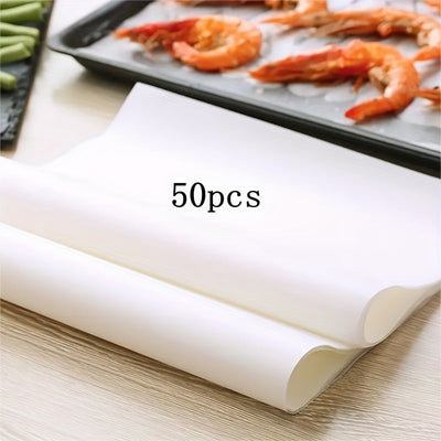 MOREDOR 50/100/200 hojas de papel pergamino para hornear, 30,48 x 40,64 cm, antiadherentes, material de madera sin blanquear, para hornear, cocinar, asar a la parrilla, freidora de aire, cocinar al vapor - Accesorios de cocina sin batería