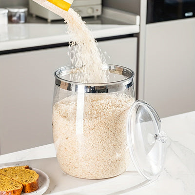 Tarros Grandes Transparentes Sellados para Uso Doméstico, Adecuados para Marinados de Verduras, Adobos y Almacenamiento de Frutos Secos y Granos. Soluciones de Almacenamiento de Cocina | Contenedores de Visibilidad Clara | Tarro con Sellado Seguro