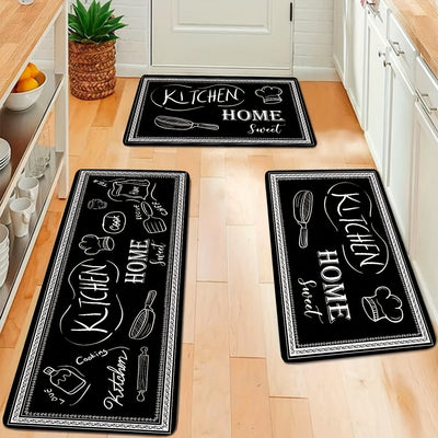 1pc, Alfombra de Cocina Super Absorbente Antideslizante, Pasillo, Lavadero, Estilo Rústico - Tapete Lavable para Hogar y Oficina, Cómodo y Elegante