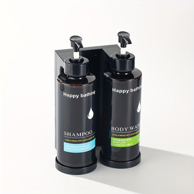 Dispensador de desinfectante de manos de pared Happy Bathing, 300 ml, plástico, sin DEHP, no necesita electricidad, ideal para baño, cocina, hotel - Regalo perfecto de Navidad