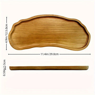 Bandeja de Servir de Madera con Nube Arcoíris Chic - Versátil para Postres, Frutas, Snacks y Bebidas - Perfecta para Navidad, Halloween y Fiestas