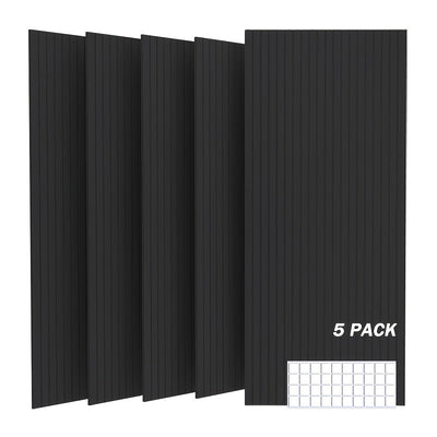 5 Paquetes de Paneles Acústicos Grandes, 119.38 x 60.96 x 1.02 cm, Paneles de Amortiguación de Sonido Autoadhesivos, Paneles de Pared Absorbentes de Ruido, Insonorización para Estudio en Casa Oficina Sala de Juegos