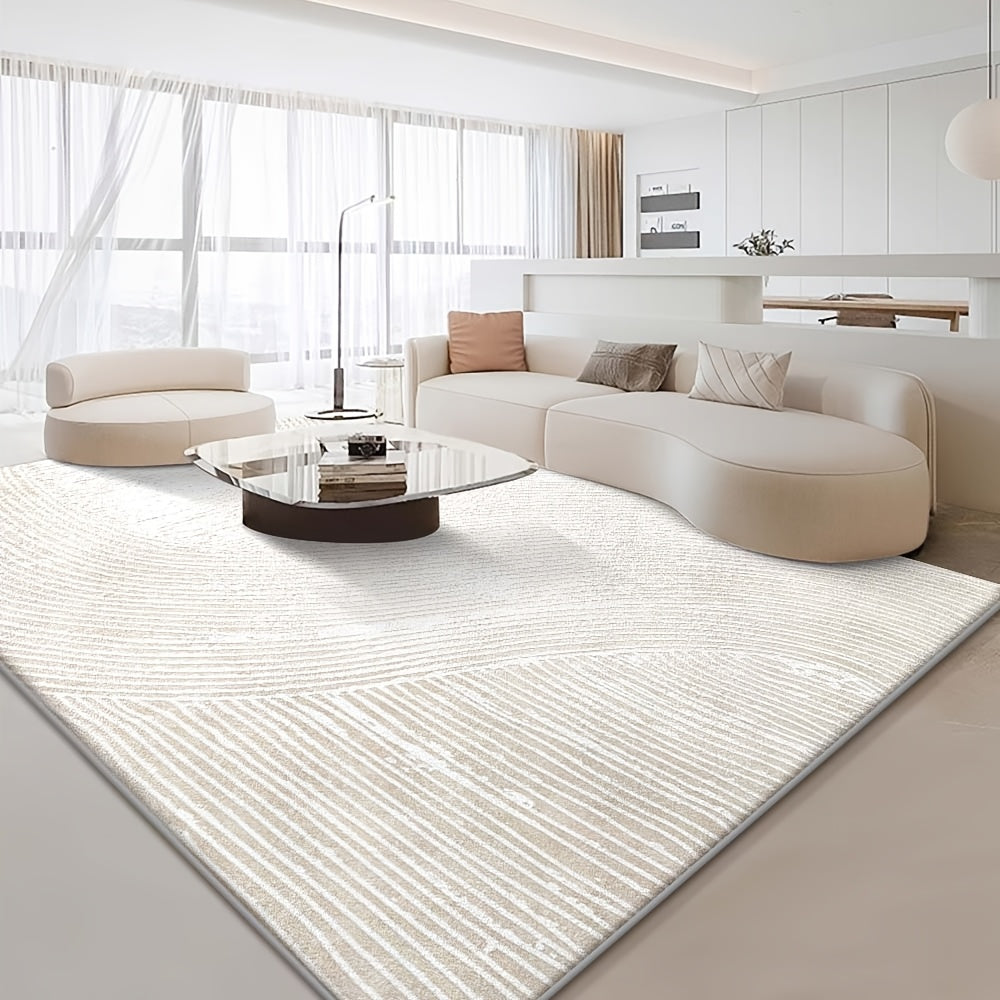 Alfombra de Terciopelo Lavable Moderna y Antideslizante de 850g/m² Estilo Bohemio Vintage Grueso y Suave, Transmite el Calor del Hogar con Fondo Antideslizante de Peluche Punto Duradero para Dormitorio Salón Interior Exterior