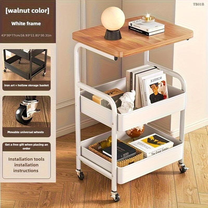 Carro de Almacenamiento para Cocina en Acero al Carbono Duradero y de Larga Vida Útil, Ideal para Restaurantes