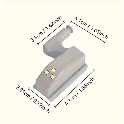 Pack de 10 luces automáticas para gabinetes con cadena a batería, encendido táctil, altura ajustable, estilo moderno | LED de alta luminosidad, ideal para cocinas, armarios y salones, fácil instalación