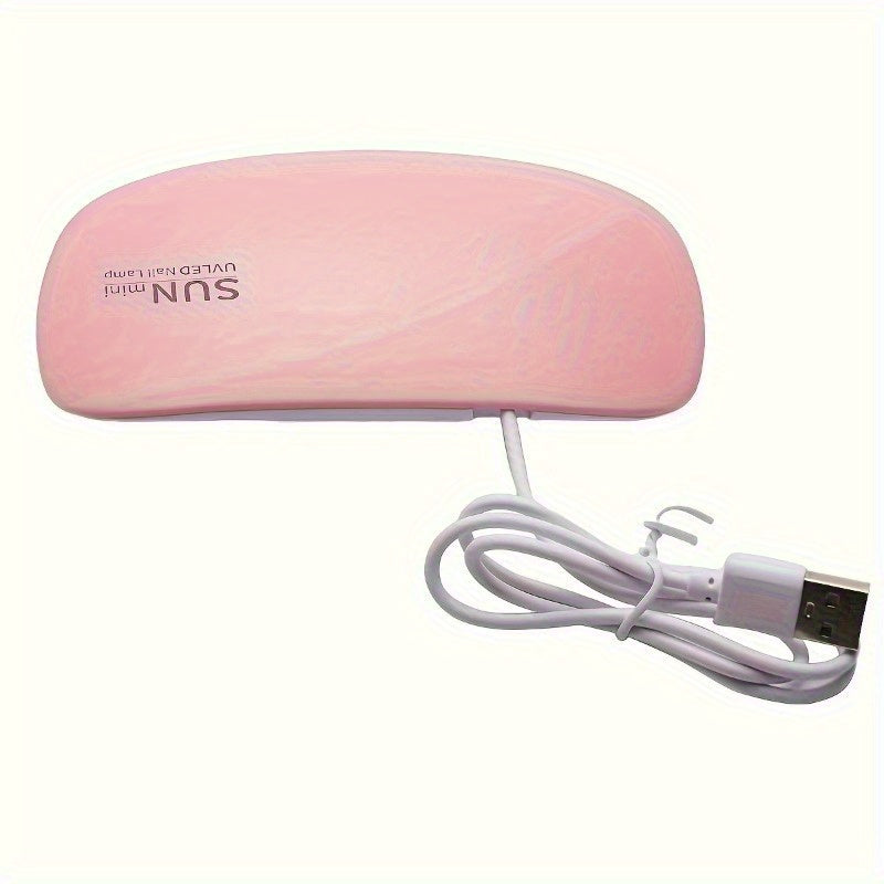 Un mini foco LED para uñas en un paquete individual - un dispositivo micro alimentado por USB para uñas de gel! Su diseño portátil y compacto es perfecto para uñas de gel. La fuente de alimentación USB lo hace fácil de usar en casa o mientras se viaja. E