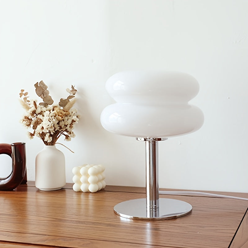 1 Pieza, Lámpara De Mesa De Cristal De Murano, Luz De Ambiente Regulable Alimentada Por USB Para Sala De Estar, Dormitorio Y Oficina En Casa, Ideal Para Decoración De Cabecera, Mesita De Noche Y Escritorio