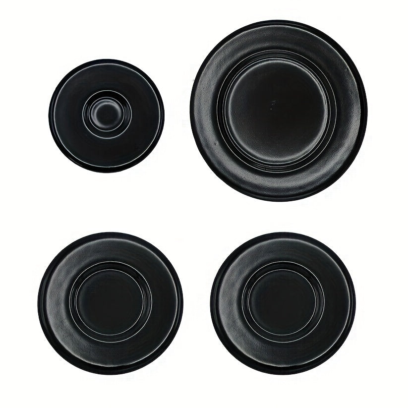 Tapas de quemador de estufa de gas de 4 piezas para estufas Sabaf: tamaños de 55mm, 75mm y 100mm
