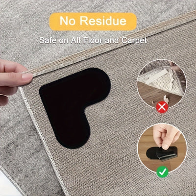 4/8/20/30pcs Fijador Avanzado Antideslizante para Alfombras - Adecuado para Salas de Estar, Comedores y Baños - Evita Resbalones en Azulejos y Suelos de Madera
