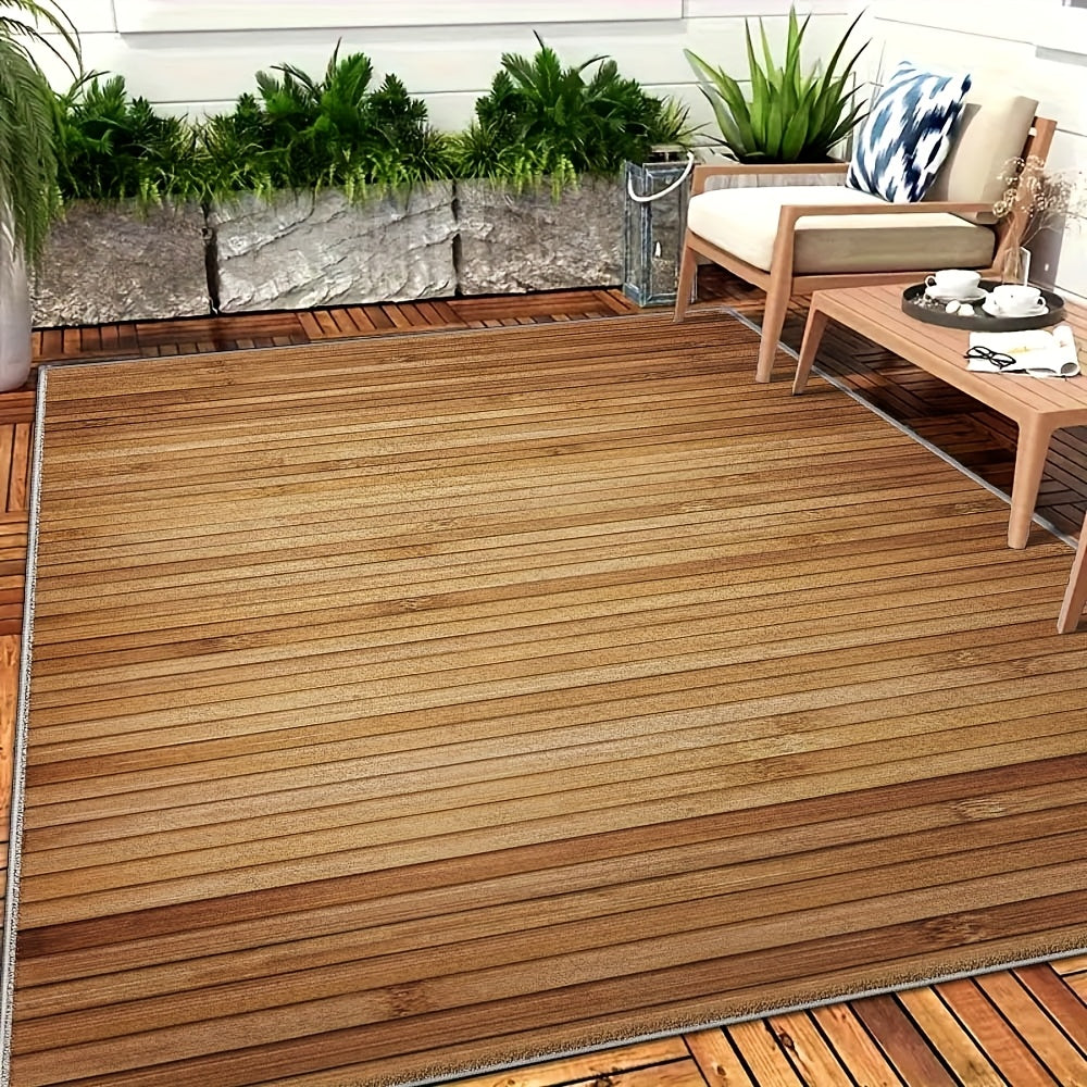 Tapete de Terciopelo / 850g/metro cuadrado con estampado geométrico abstracto y floral al estilo bohemio, patrón persa rojo vintage, antideslizante y fácil de mantener, adecuado para uso exterior, jardines y áreas de mucho tráfico, lavable a máquina con