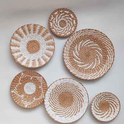 6 Piezas de Adornos Colgantes Decorativos, Decoraciones Festivas, Decoración Redonda Hecha a Mano para Comedor y Sala de Estar Multiusos