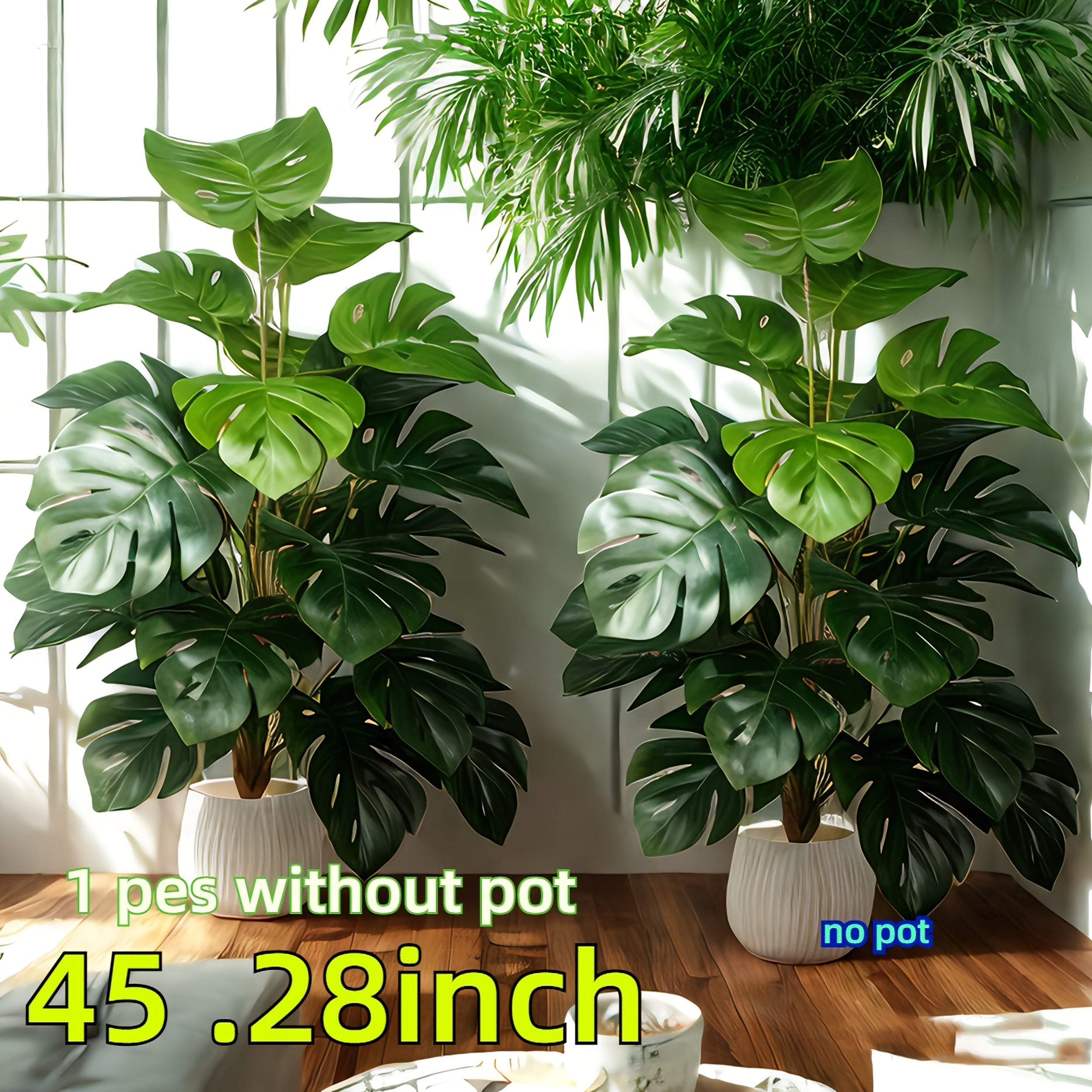 1pc Bambú Artificial de Hoja Verde Extra Larga - Decoración para Interior/Exterior de Fácil Mantenimiento, Ideal para Hogar, Oficina o Jardín - Planta Falsa de Plástico Duradera, Regalo Perfecto para Inauguraciones o Navidad, Estructura Resistente, Esenc