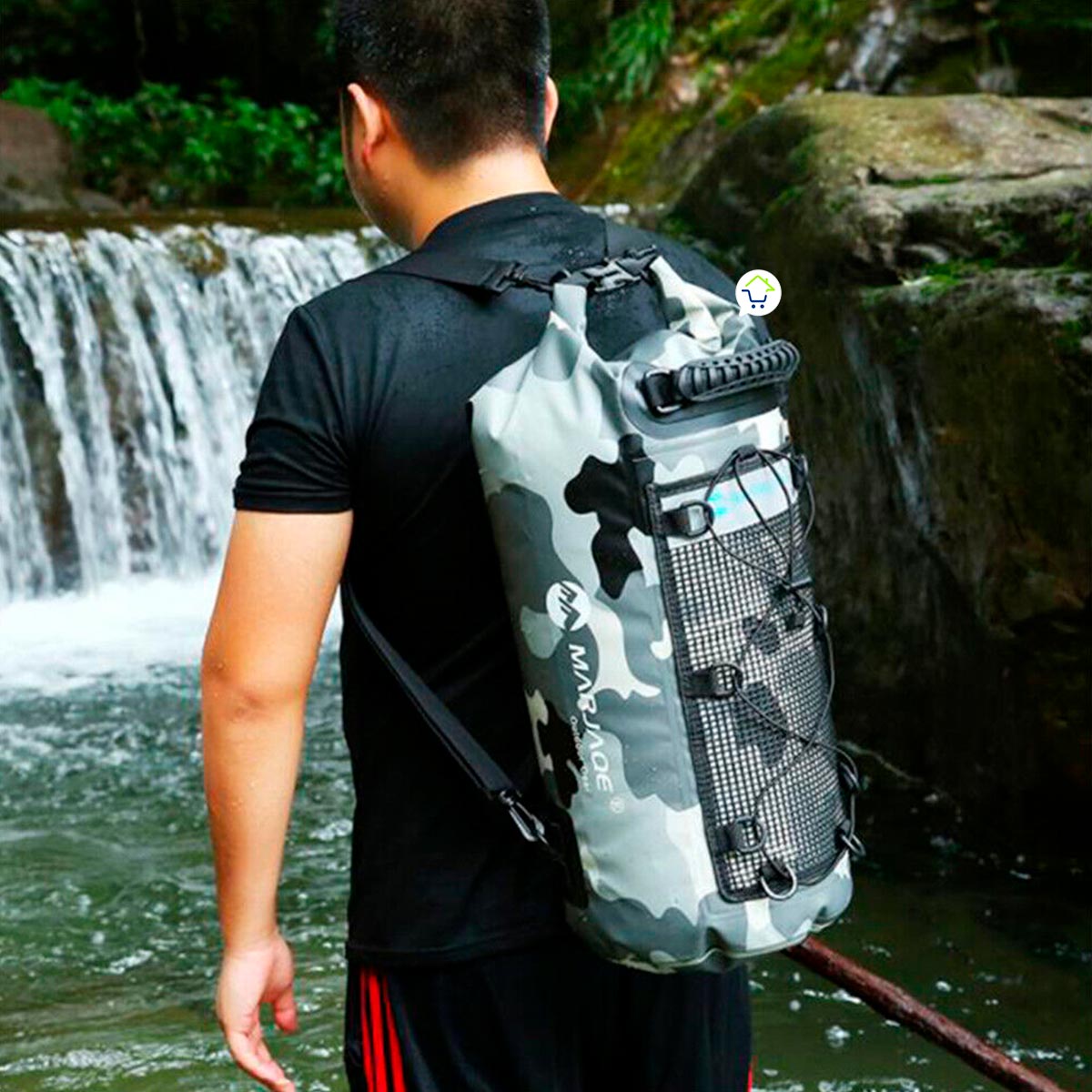 Bolso Impermeable 25L Ocean pack Deportes Mochila Pesca B1613