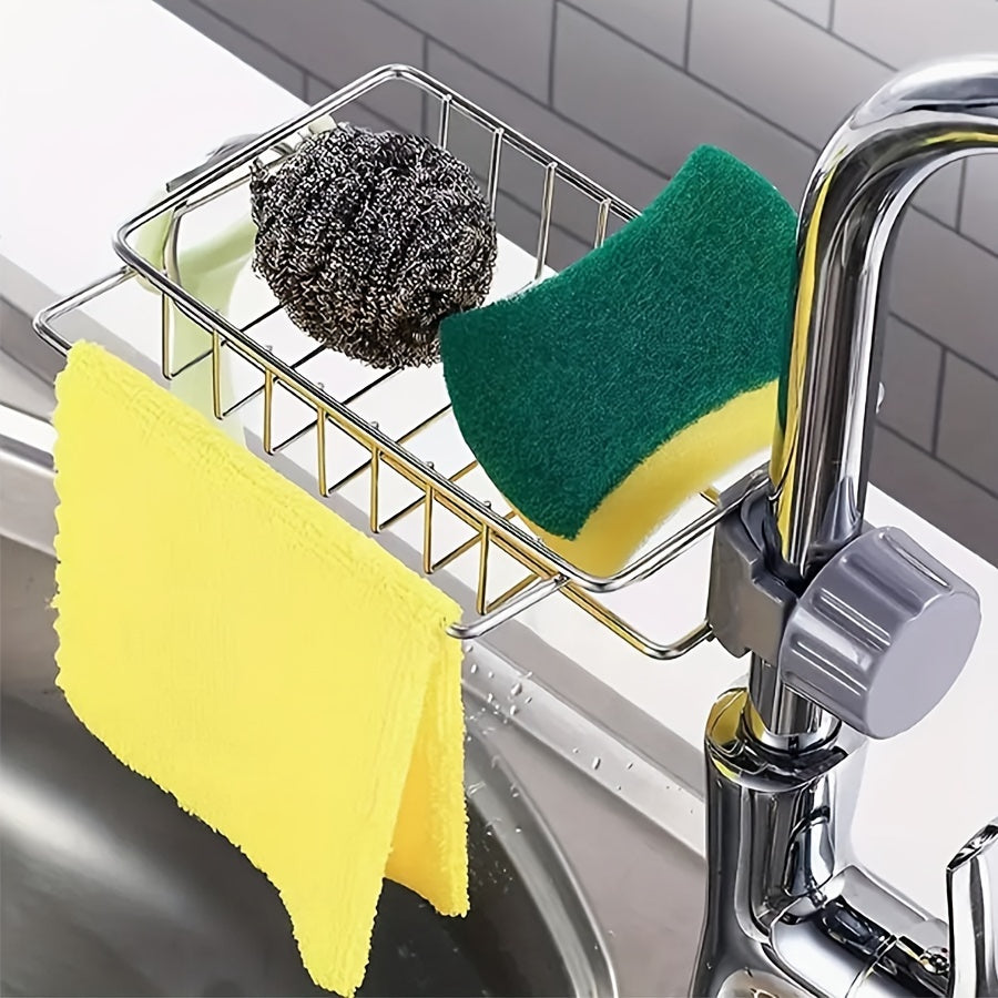 Organizador de Acero Inoxidable para Fregadero para Esponjas