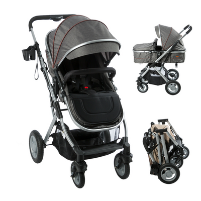 COCHE CUNA MOISES RONDA EB135 GRIS EBABY