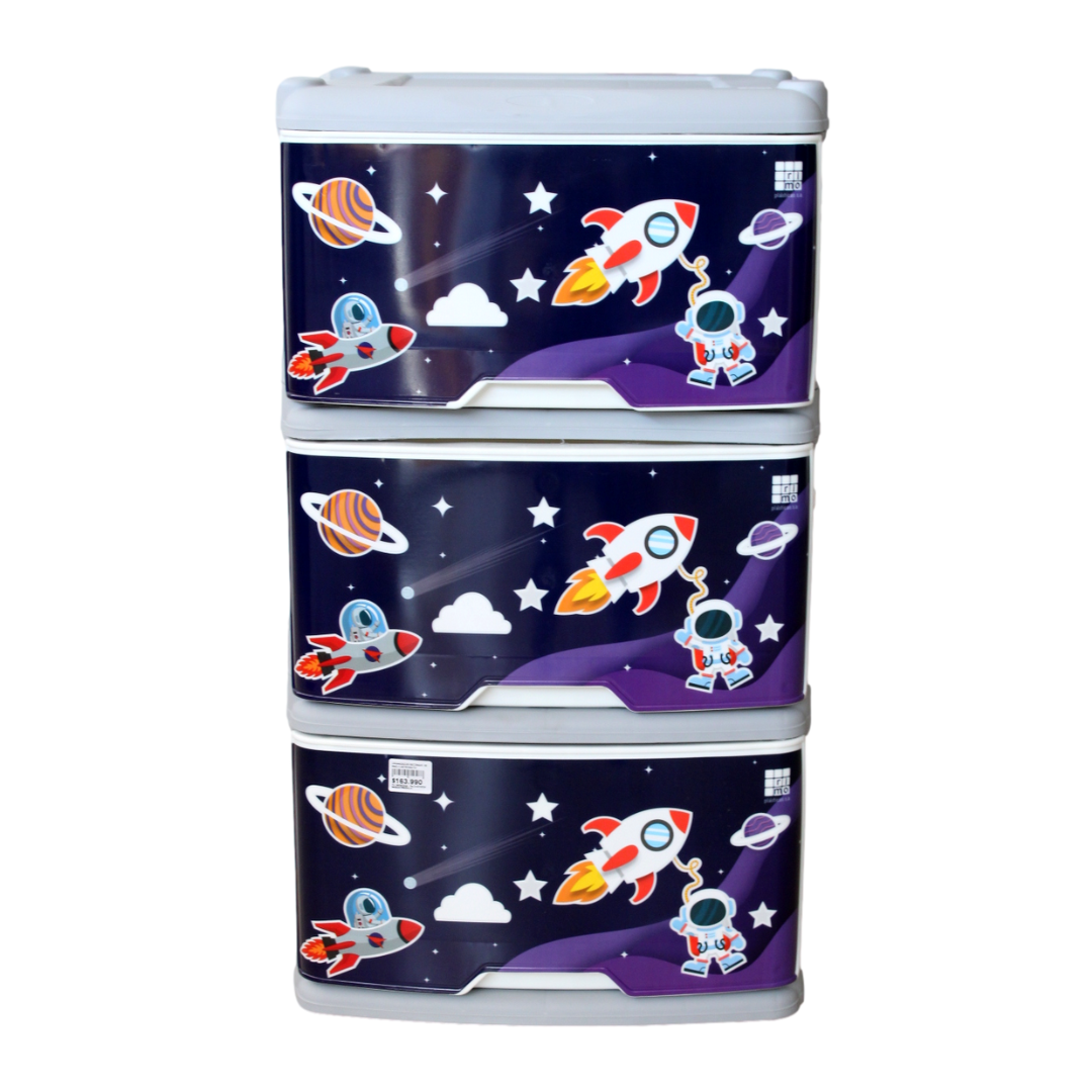 ORGANIZADOR DECORADO ASTRONAUTA X3 RIMO