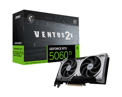 GeForce RTX 5060 Ti 16G MSI VENTUS 2X OC Plus | DLSS 4.0 + 16GB GDDR7