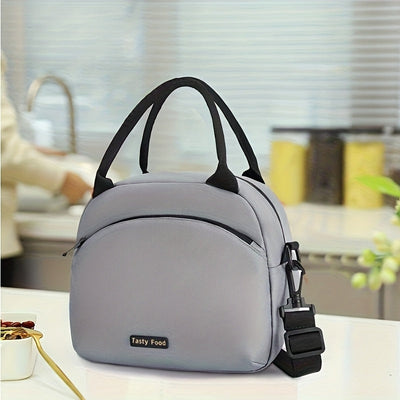 1 Bolsa para Almuerzo, Tote de Gran Capacidad con Asa Portátil para Comidas y Snacks, Ideal para la Escuela