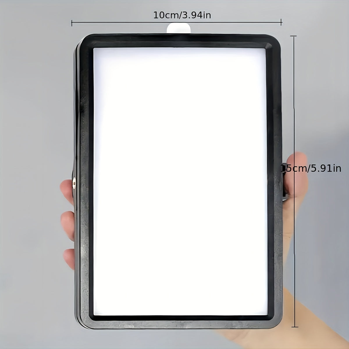 1 Paquete De Luz De Relleno De 6 Pulgadas Con Soporte De Trípode Telescópico De Dos Secciones, Lámpara De Relleno De Panel De Video LED Para Foto De Cámara, Iluminación Para Transmisión En Vivo, Estudio Fotográfico, Maquillaje, Reunión, Selfie, Fotografí