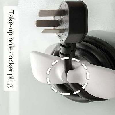 10pcs Organizador de Cables de Plástico para Electrodomésticos de Cocina, Soporte de Gestión de Cables para Freidora de Aire y Máquina de Café, Enrollador de Cables que Ahorra Espacio, No Requiere Batería, Organizadores y Almacenamiento de Cocina