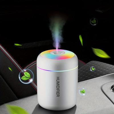 Difusor de aroma Humidificador de aire Purificador de aire para automóvil Humidificador USB Mini-Blanco