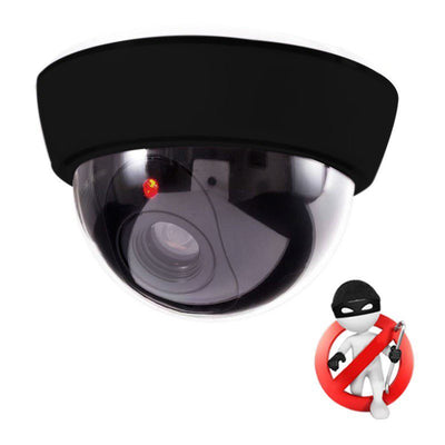 Cámara Seguridad Dummy (Falsa) Tipo Domo Simulación Cámara Real Luz LED REF:HJ-7