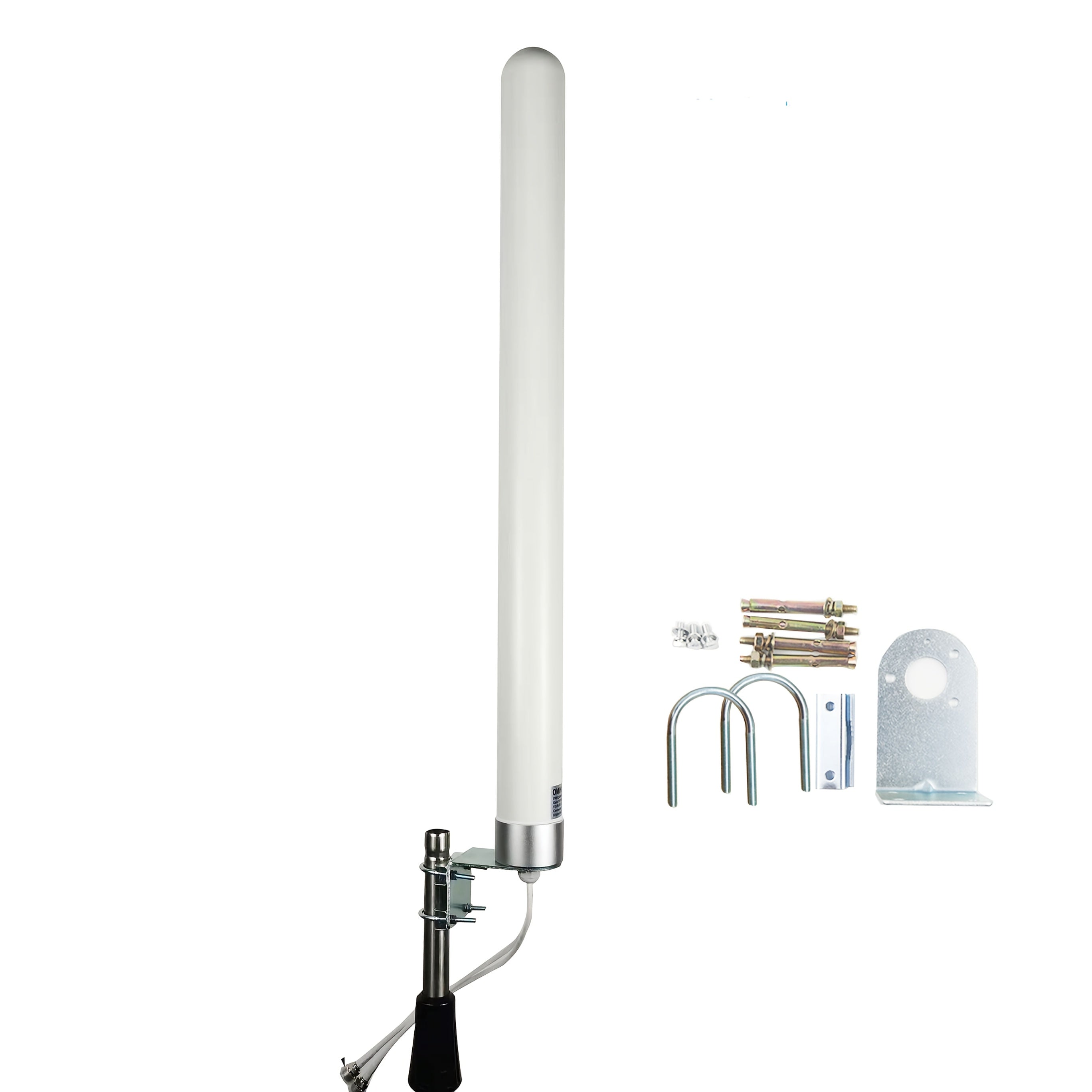 Antena 4G LTE para Exterior - Amplificador de Señal Celular Omni-Direccional 2x2 MIMO de 74.93 cm con Ganancia de 12dBi, Diseño de Alta Calidad y Compatibilidad con Operadores (AT&T/Verizon/Sprint/T-Mobile), Antenas para Wifi, Mejora del Internet Móvil,