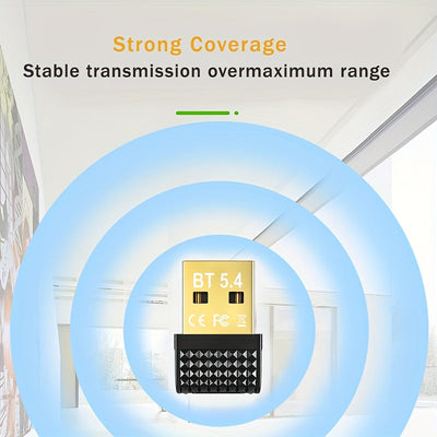 Adaptador sin varillas USB 5.4/5.2/5.1/5.0/4.2/4.0 - Tarjeta de Red Inalámbrica con Plug & Play, Compatible con Windows 11/10/8.1/7, Transferencia Rápida de Datos, WiFi Compacto para PC y Portátil, Juegos, Hogar/Ocio - Sin Necesidad de Fuente Externa, Ac