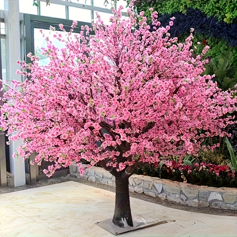 Grandes Flores Artificiales para Exteriores - 20 Manojos. Plantas Decorativas de Árbol Falso Grandes, Flexibles y Combinables Libremente para Arreglos Florales DIY Simulados, Adecuadas para Decoración del Hogar, Oficina, Boda, Restaurante, Jardín, Fotogr