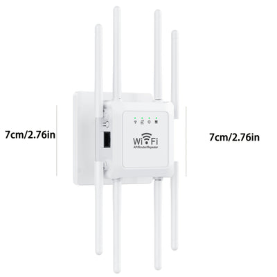 Un amplificador de señal adecuado para uso doméstico a larga distancia, cubriendo hasta 12,850 pies cuadrados y soportando 108 dispositivos, amplificador de señal de extensor de Wifi, amplificador de señal de Internet, extensor de Wifi remoto, extensor d