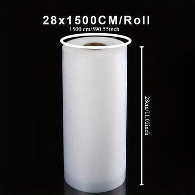 Bolsas de rollo Sous Vide para máquina de embalaje al vacío, almacenamiento de alimentos, bolsas al vacío para sellador al vacío, longitud de 1500CM