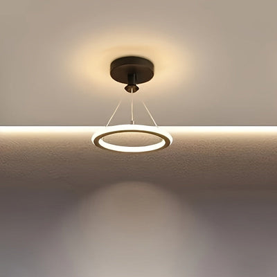 Lámpara Colgante LED Mini Moderna - Ajustable de 3000K-6000K, Acabado Metálico Elegante, Ideal para Vestíbulo, Dormitorio, Cocina, Comedor, Balcón y Cuarto de Baño, Luz Decorativa | Luz Metálica Elegante | Construcción Metálica, Decoración Ligera