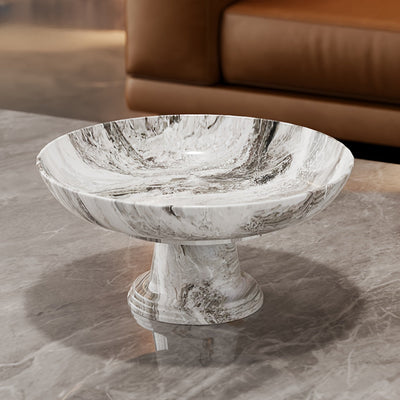 Bandeja Elegante de Mármol - Veinado Blanco y Dorado, Diseño con Patas Elevadas Estables, Bandeja de Plástico PP Duradera para Hogar, Bodas, Fiestas, Decoración de Mesa - Organizador Central Decorativo, Accesorio para Mesas, Antideslizante