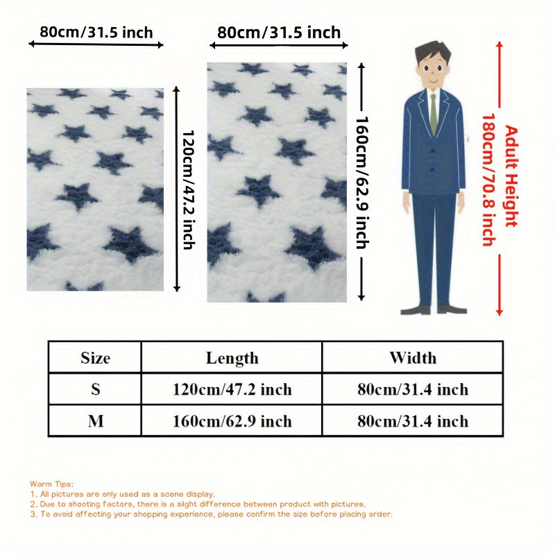 Alfombra de Área Shag de Peluche Lujosa con Patrón de Estrellas - Suave, Esponjosa, Antideslizante, Lavable a Máquina, Alfombra Rectangular para Dormitorio, Sala de Estar y Decoración de Guardería, Alfombra Decorativa Acogedora para el Hogar, Alfombra Gr