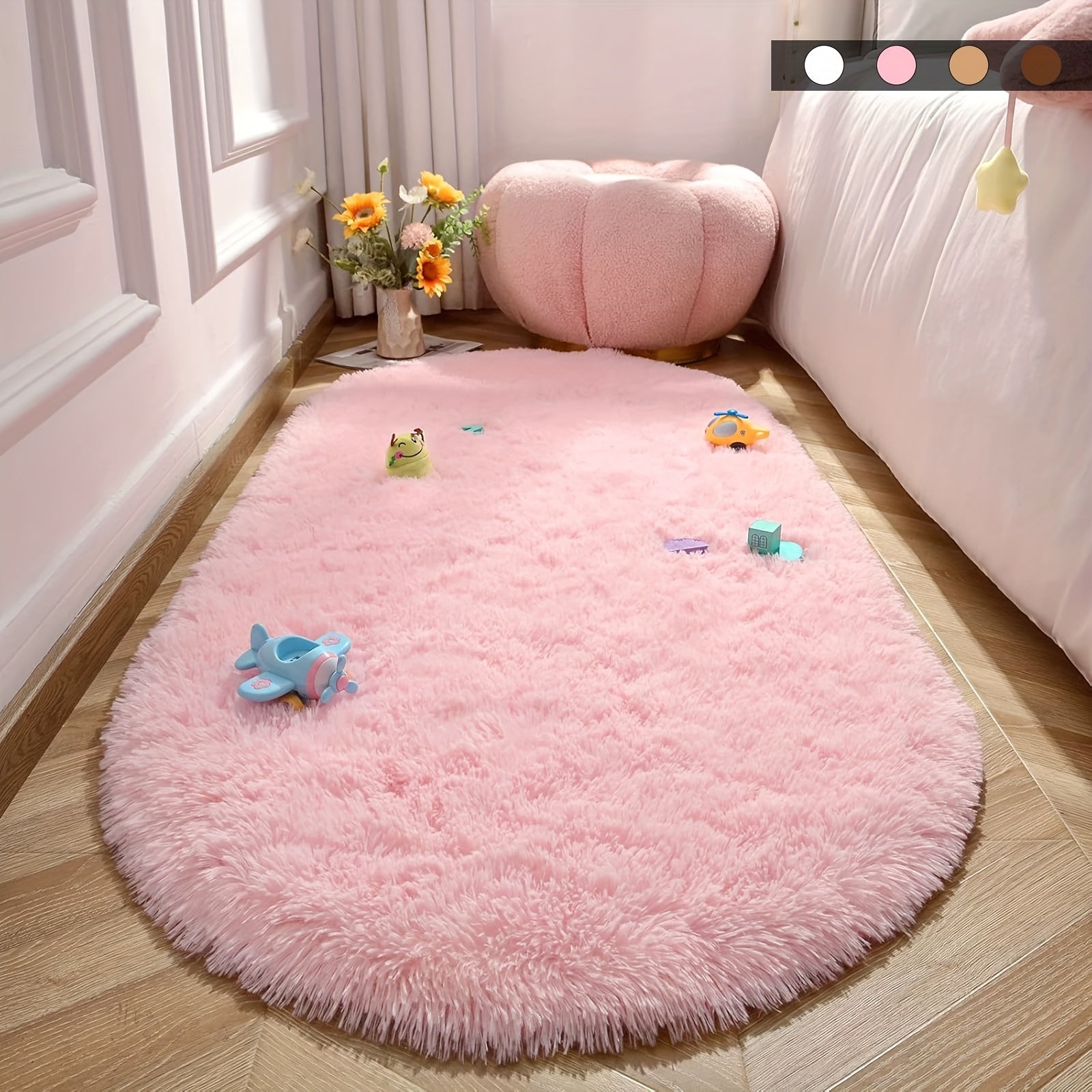1pc, una alfombra suave y esponjosa para el salón, una alfombra de suelo peluda para el dormitorio, una alfombra decorativa para decoración del hogar, una alfombra no resbalosa de lujo lavable en máquina, decoración de interiores del hogar.