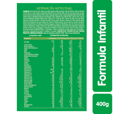 NESTOGENO COMFORT FÓRMULA INFANTIL ETAPA 1 x400 GR NESTLE