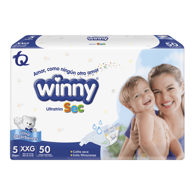 PAÑALES WINNY ULTRATRIM SEC ETAPA 5 X50 UND