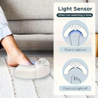 Lámpara de manicura con pantalla digital alimentada por USB - 3 modos ajustables, diseño ergonómico con temporizador, sin olores y fácil de usar para manos y pies, regalo perfecto para Acción de Gracias, Halloween, Día de San Valentín, Día de los Inocent
