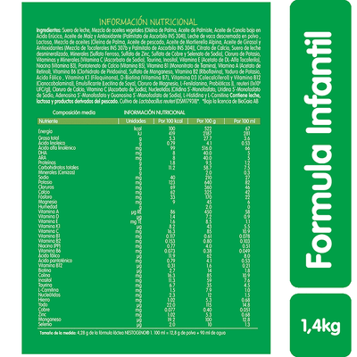 NESTOGENO COMFORT FÓRMULA INFANTIL ETAPA 1 X1400GR NESTLE