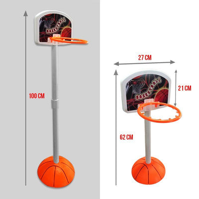 Cancha Baloncesto Portable Mini Aro + Balón + Malla Red RF 277