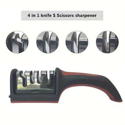 Afilar cuchillos profesional nivel 4 - piedras de afilado de acero al tungsteno, diamante y cerámica, adecuadas para cuchillos de cocina