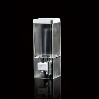 1Pc Dispensador de jabón manual de pared: Máquina de jabón de mano de un solo cabezal para hotel de baño, fácil de usar, ahorra tiempo y esfuerzo Decoraciones de Halloween y Navidad