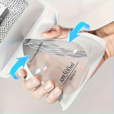 20 bolsas colgantes absorbentes de humedad, 56.43 oz de desecante - Ideal para clósets, dormitorios y baños. Bolsas absorbentes de agua colgantes efectivas. Kit antihumedad para el hogar