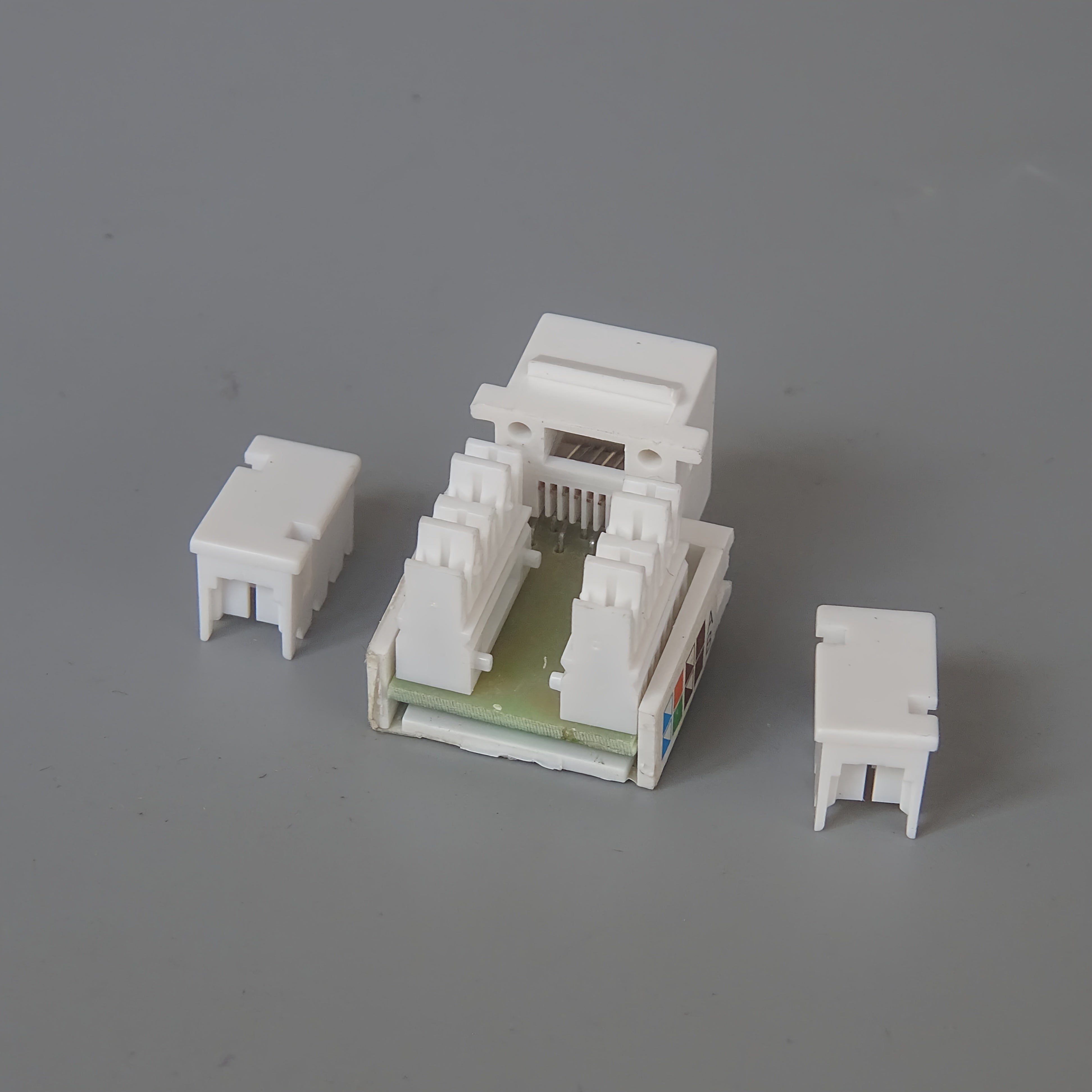 20 piezas de Placas RJ45 CAT5 para Pared - Módulos Adaptadores de Red Ethernet, Sin Necesidad de Energía, Instalación Fácil con Puertos Codificados por Colores, Compatibles con Amazon Alexa y Control por App para Soluciones de Cableado en Casa/Oficina, A