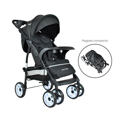 COCHE ESTANDAR  KLAUS HAPPY BABY - NEGRO
