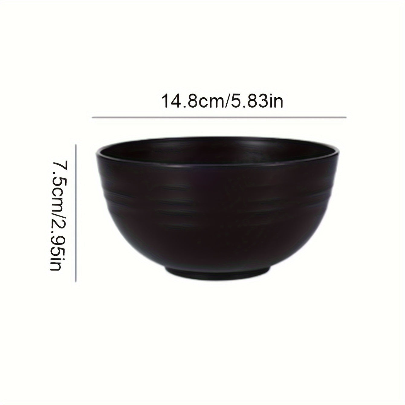 Juego de 4/8 tazones de plástico, apilables y fáciles de guardar, reutilizables, aptos para lavavajillas, ideales para postres, ensaladas, yogur, sopas, reuniones familiares, campamentos y suministros de cocina