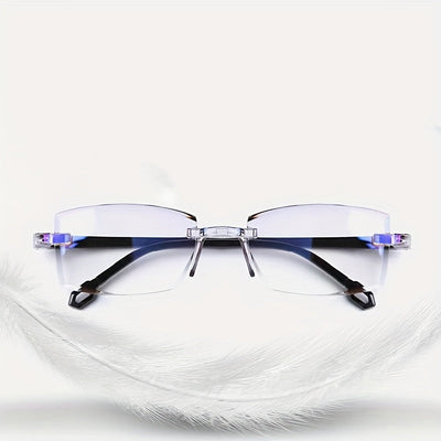 Gafas Anti-Luz Azul de Moda, Gafas Sin Marco Modernas para Computadora, Modelo Único para Hombres y Mujeres con Visión Clara